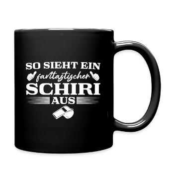 Schiedsrichter Referee Fantastischer Schiri - Tasse einfarbig - Schwarz - Rechts