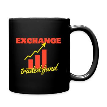 Zeige deine Liebe für ETF's! - Tasse einfarbig - Schwarz - Rechts