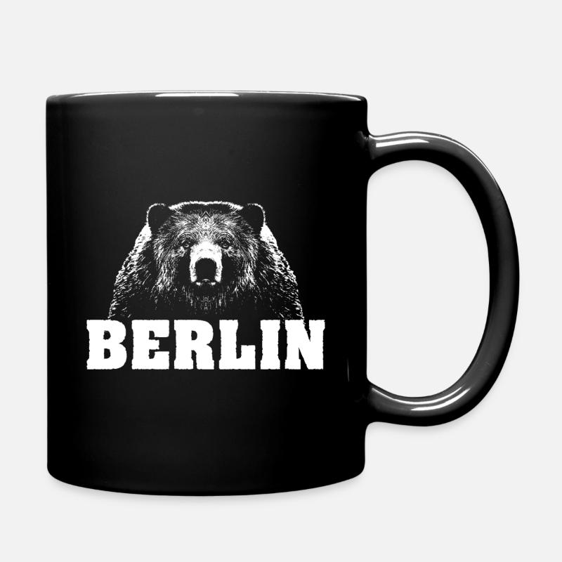 Berlin Bär - Tasse einfarbig - Schwarz