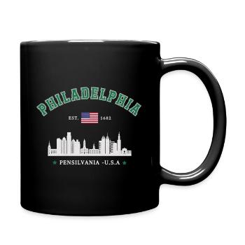 Philadelphie Est 1682 - Mug uni - noir - Droite