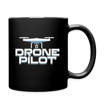 Fpv-drohnenpilot - Tasse einfarbig - Schwarz - Rechts