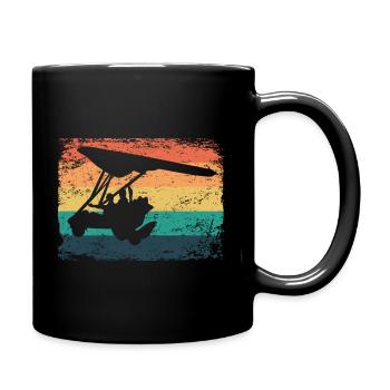Paratrike Motor-hängegleiter Deltatrike - Tasse einfarbig - Schwarz - Rechts