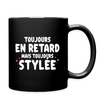 Retard Râleuse Cadeau Rigolo Femme - Mug uni - noir - Droite