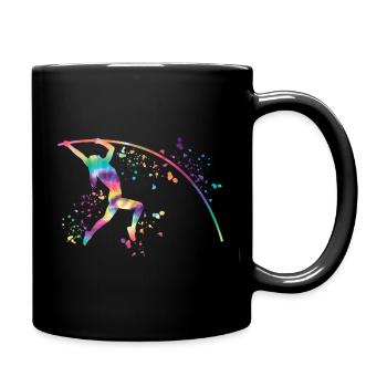 Pole Vaulter Kids Pole Vault - Full Colour Mug - black - Right