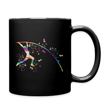 Saut à la perche Saut à la perche pour enfants - Mug uni - noir - Droite