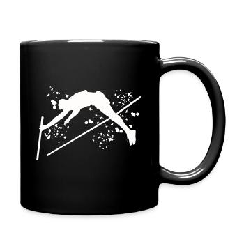 Pole Vaulter Kids Pole Vault - Full Colour Mug - black - Right