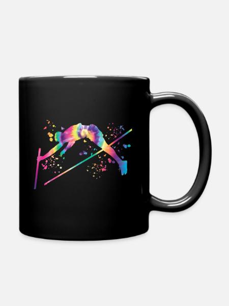 Stabhochspringer Kids Stabhochsprung - Tasse einfarbig - Schwarz