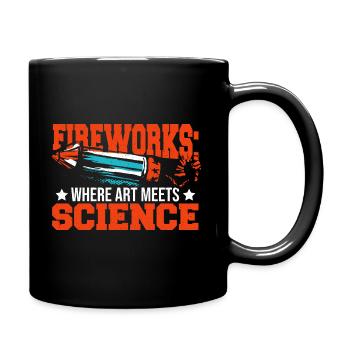 Pyrocrew von Pyromaniac Chief Fireworks - Tasse einfarbig - Schwarz - Rechts