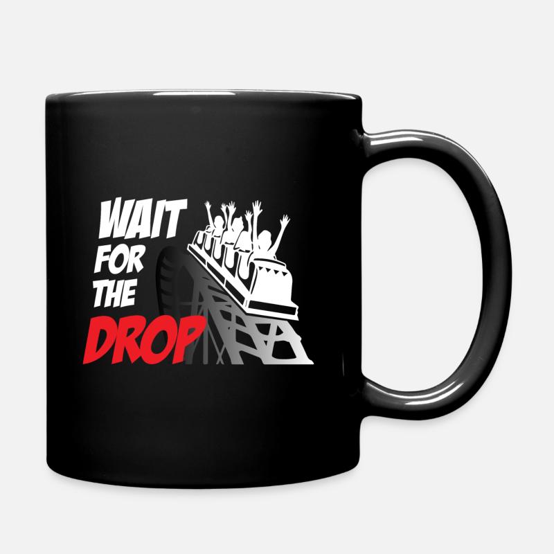 Wait For The Drop Roller Coaster - Mug uni - noir