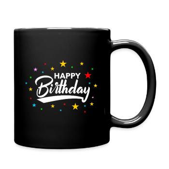 Happy Birthday Women Shine on Your Birthday - Full Colour Mug - black - Right