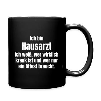 Médecin généraliste et spécialiste en médecine générale - Mug uni - noir - Droite