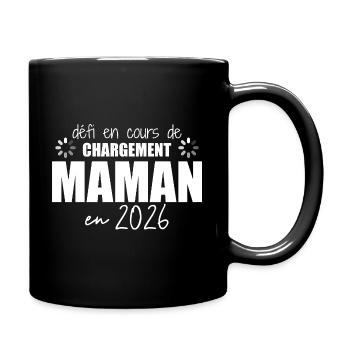 2026 Maman Grossesse Cadeau Humour Mère - Mug uni - noir - Droite