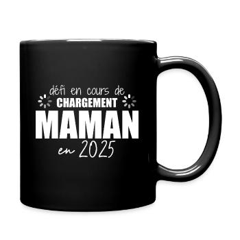 2025 Maman Grossesse Cadeau Humour Mère - Mug uni - noir - Droite