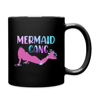 Mermaid Gang - Tasse einfarbig - Schwarz - Rechts