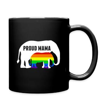 Stolzer LGBT Mama Gay Pride - Tasse einfarbig - Schwarz - Rechts