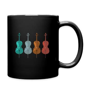 cello - Tasse einfarbig - Schwarz - Rechts
