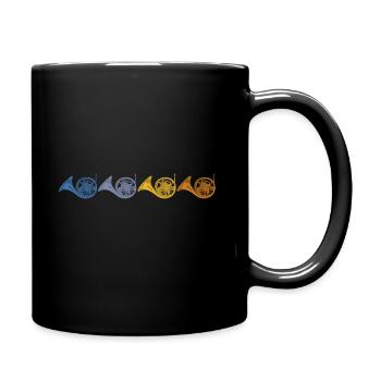 waldhorn - Tasse einfarbig - Schwarz - Rechts