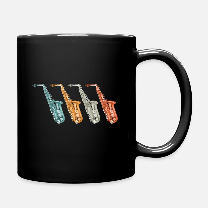 saxophon orchester - Tasse einfarbig - Schwarz