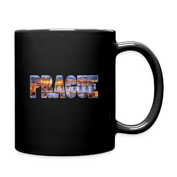 prague prag stadt - Tasse einfarbig - Schwarz - Rechts