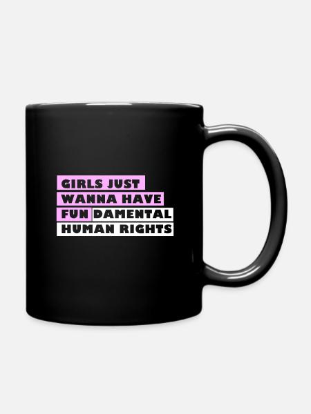 Fundamental Human Rights - Full Colour Mug - black