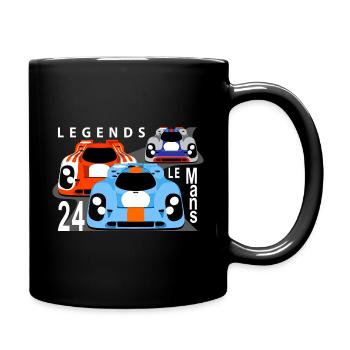Racing Legends-Auflistung - Tasse einfarbig - Schwarz - Rechts