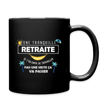 Retraite Été Vacances / Retraité - Retraitée - Mug uni - noir - Droite