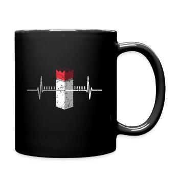 Kubb Wikingerschach Spiel - Tasse einfarbig - Schwarz - Rechts