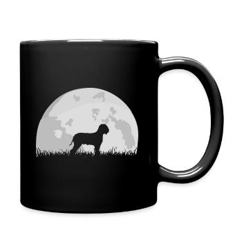 Lagotto Romagnolo full moon moon silhouette - Full Colour Mug - black - Right