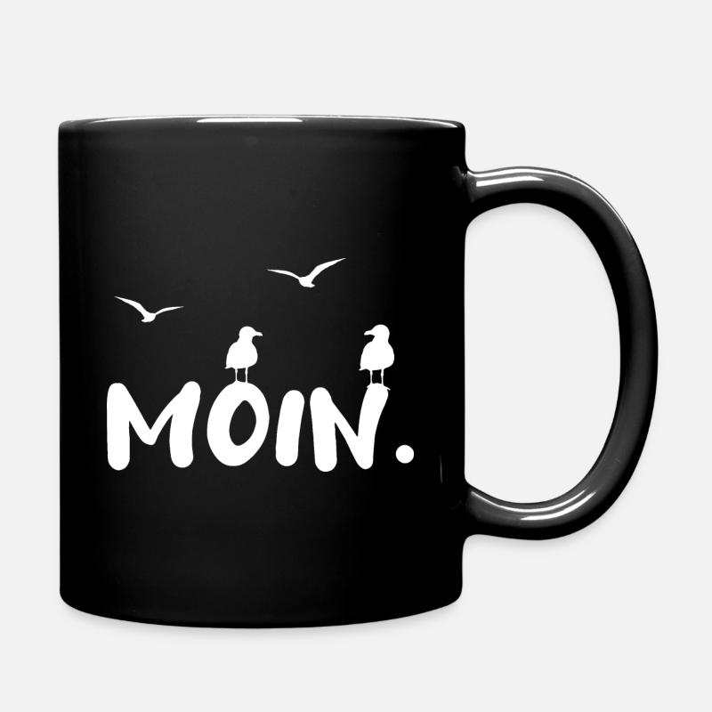 Moin - Tasse einfarbig - Schwarz