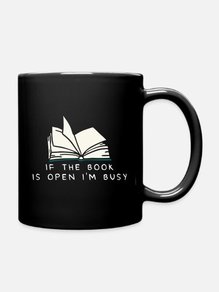 Livres Lire Leeratte Livre - Mug uni - noir
