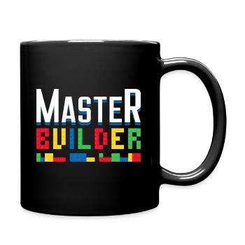 Master Builder Blocs de construction Briques Constructeurs Jouets - Mug uni - noir - Droite