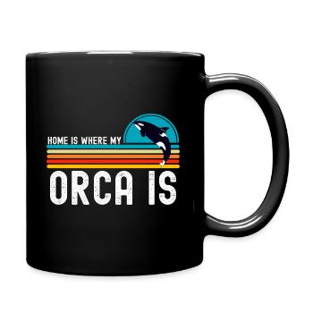 killer whale - Full Colour Mug - black - Right