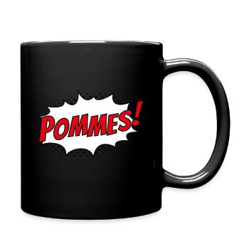 French fries - Full Colour Mug - black - Right