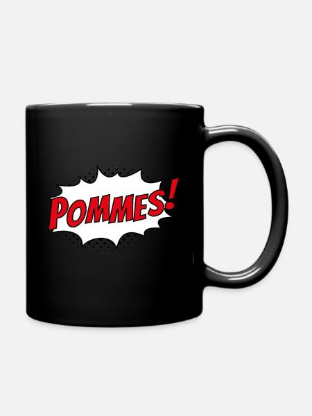 Frites - Mug uni - noir