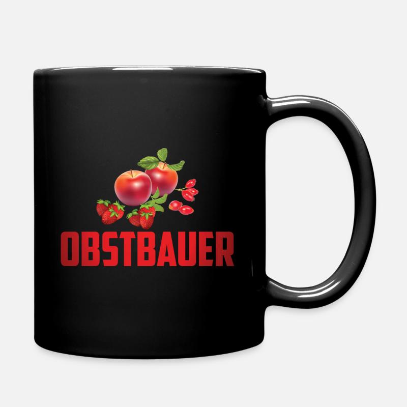 DER OBSTBAUER MIT OBST - Tasse einfarbig - Schwarz