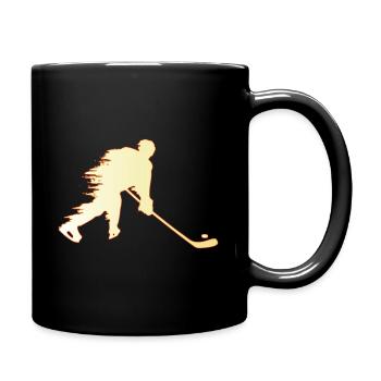 Ice hockey ice hockey ice hockey players - Full Colour Mug - black - Right