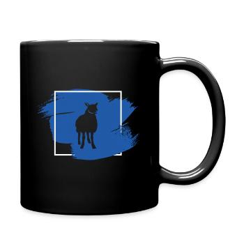 Schaf im Fensterrahmen Landwirtschaft - Mug uni - noir - Droite