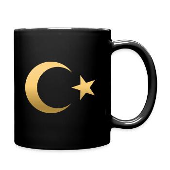 Türkei Fußball Flagge Türkiye Futbol Ay-Yildiz - Tasse einfarbig - Schwarz - Rechts