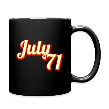 71 juillet 1971 Vintage Retro 50 Years Gift - Mug uni - noir - Droite