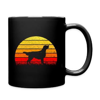 Flat Coated Retriever Sunrise - Full Colour Mug - black - Right