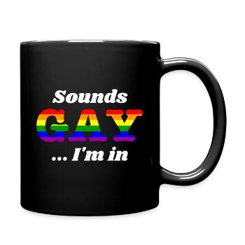 LGBT Gay Pride CSD Gay Lesbienne - Mug uni - noir - Droite