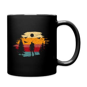 Randonnée Alpinisme Randonnée Nature Randonnée Chemise - Mug uni - noir - Droite