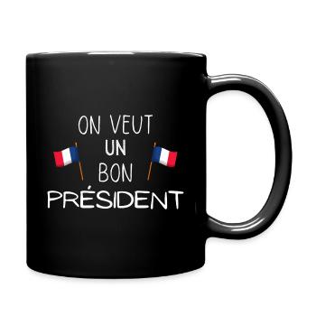 Élection présidentielle française 2022 - Mug uni - noir - Droite