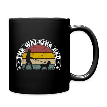 Lagotto Romagnolo Papa Le Papa Qui Marche - Mug uni - noir - Droite