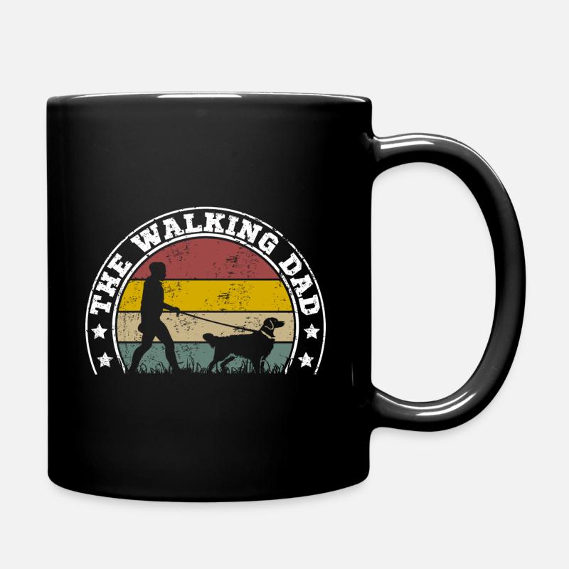 Labrador Retriever Lab Papa Vintage Geschenk - Tasse einfarbig - Schwarz