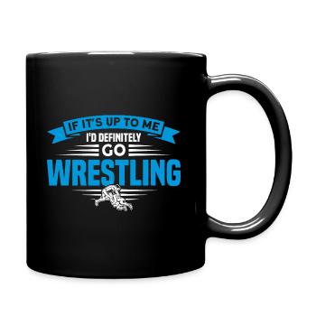 Ringen Trainer Ringer Ringen Geschenk - Tasse einfarbig - Schwarz - Rechts