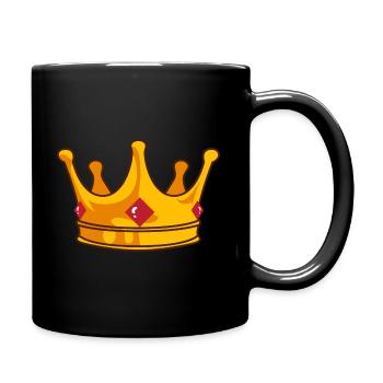 Krone - Tasse einfarbig - Schwarz - Rechts