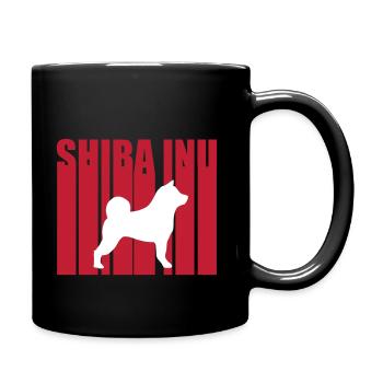 Shiba Inu - Tasse einfarbig - Schwarz - Rechts