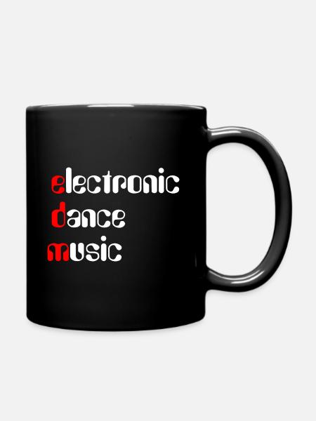 EDM Electronic Dance Music - Tasse einfarbig - Schwarz