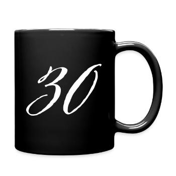 30th birthday 30 years - Full Colour Mug - black - Right